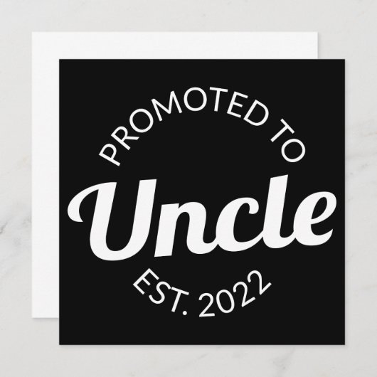 Für Onkel Est bestimmt. 2022 I Einladung (Vorne/Hinten)