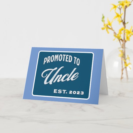 Für Onkel Est bestimmt. 2023 zum ersten Mal Onkel Karte (Gelbe Blume)