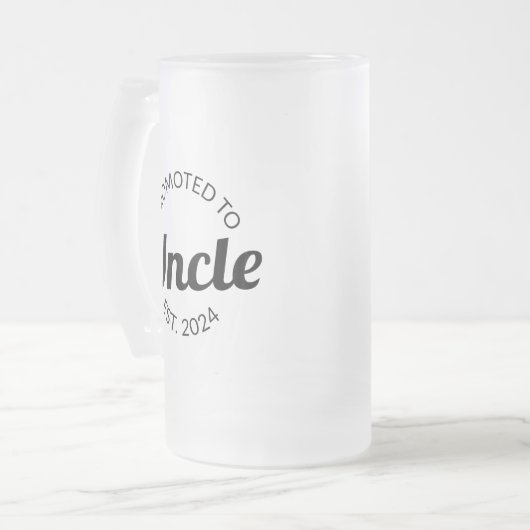 Für Onkel Est bestimmt. 2024 I Mattglas Bierglas (Vorderseite Links)