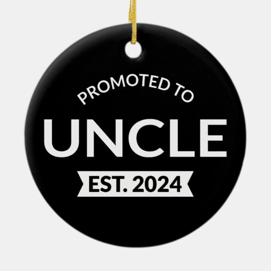Für Onkel Est bestimmt. 2024 Keramik Ornament (Hinten)