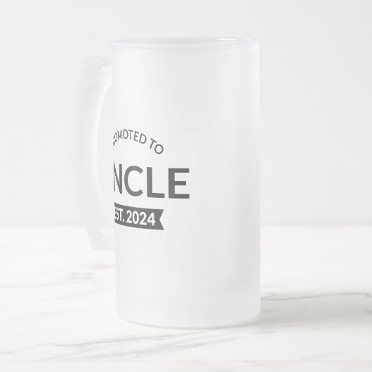 Für Onkel Est bestimmt. 2024 Mattglas Bierglas (Vorderseite Links)