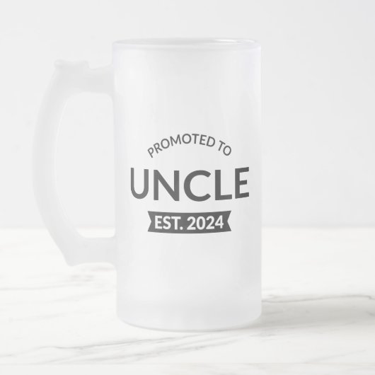 Für Onkel Est bestimmt. 2024 Mattglas Bierglas (Links)