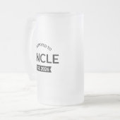 Für Onkel Est bestimmt. 2026 Mattglas Bierglas (Vorderseite Links)