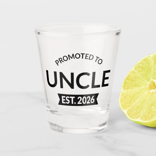 Für Onkel Est bestimmt. 2026 Schnapsglas (Vorderseite)