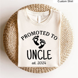 Für Onkel/Schwangerschaft bekannt Weiß T-Shirt