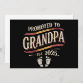 Für Opa 2025 befördert Opa Opa est 2025 Ankündigung (Vorne/Hinten)