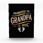 Für Opa 2025 befördert Opa Opa est 2025 Fotoblock (Vorderseite)