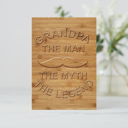 Für Opa Dankeskarte (Stehend Vorderseite)