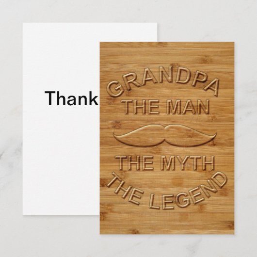Für Opa Dankeskarte (Vorne/Hinten)