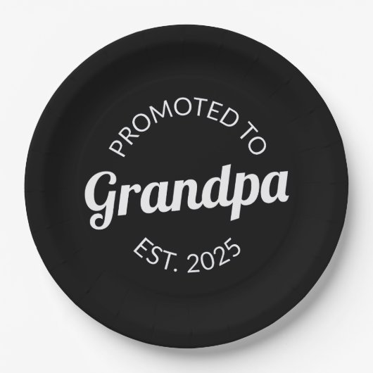 Für Opa Est bestimmt. 2025 Pappteller (Vorderseite)