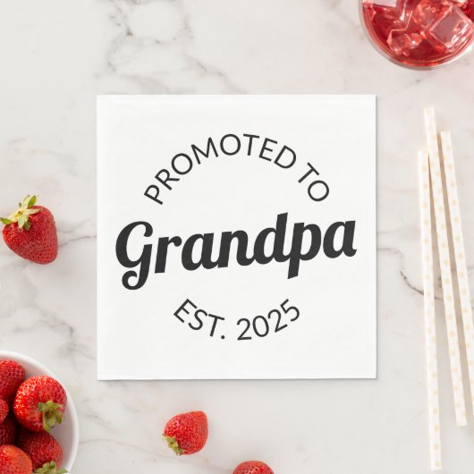 Für Opa Est bestimmt. 2025 Serviette (Beispiel)