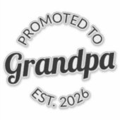 Für Opa Est bestimmt. 2026 Aufkleber (Vorderseite)