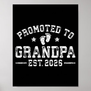 Für Opa Est bestimmt. 2026 Großeltern Baby an Poster