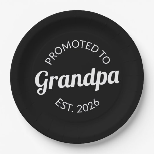 Für Opa Est bestimmt. 2026 Pappteller (Vorderseite)