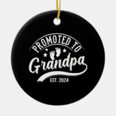 Für Opa im Jahr 2024 befördert Keramik Ornament (Vorne)