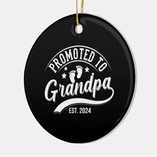 Für Opa im Jahr 2024 befördert Keramik Ornament (Links)
