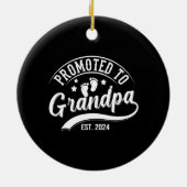 Für Opa im Jahr 2024 befördert Keramik Ornament (Hinten)