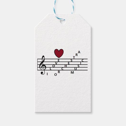 Für Orchistra-Musikliebhaber Geschenkanhänger (Vorderseite)