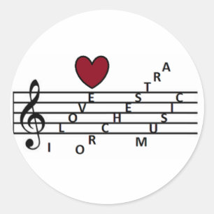Für Orchistra-Musikliebhaber Runder Aufkleber