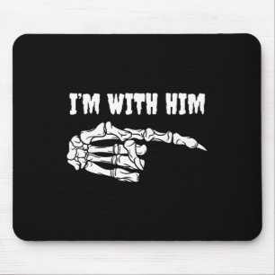 Für Paare bin ich mit seinem Skelett, das Hallowe Mousepad