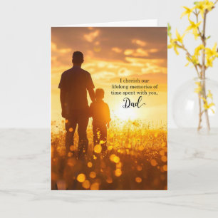 für Papa zum Geburtstag Sunny Meadow Karte