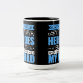 Für Papa Zweifarbige Tasse (Mittel)