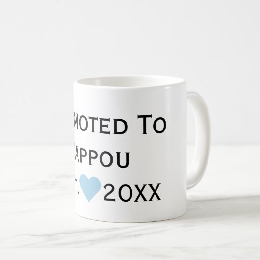 Für Pappou Black & Blue Tasse (VorderseiteRechts)