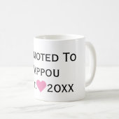 Für Pappou Black & Pink Tasse (VorderseiteRechts)