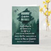 für Pate am Vatertag Wald Karte (Gelbe Blume)