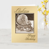 Für Patensohn eine traditionelle Geburtstagskarte Karte (Gelbe Blume)