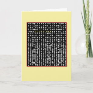 Für PatePater, Wordsearch Geburtstagskarte Karte