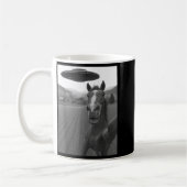 Für Pferd Selfie Alien Ufo Kaffeetasse (Links)
