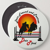 Für Pferde und Pferdesport Liebhaber Button (Vorne & Hinten)