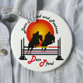 Für Pferde und Pferdesport Liebhaber Button (Beispiel)