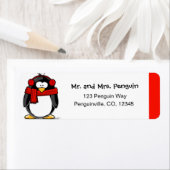 Für Pinguin-Rücksendeadressen-Aufkleber im Winter  (Insitu)