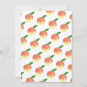 Für Pop bereit Wasserfarben Peach Babydusche Einladung (Rückseite)