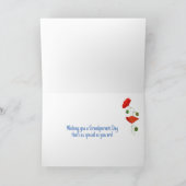 Für Pop Grandeleltern Tag mit roten Felsblöcken Karte (Innenseite)