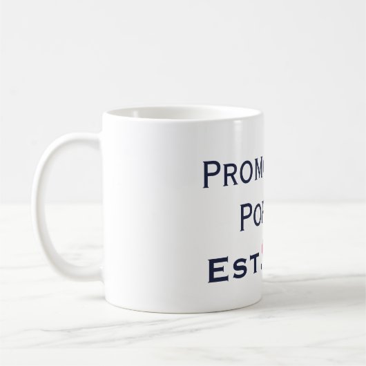 Für Pop Pop Navy & Pink Tasse (Links)