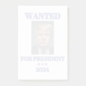 Für Präsident 2024 gewollt Donald Trump Post-it Klebezettel (Vorderseite)