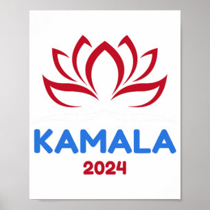 Für Präsident 2024 Sanskrit Lotus Design Poster