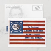 Für Präsident Abram Lincoln Postkarte (Vorne/Hinten)