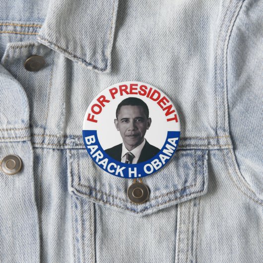 Für Präsident Barack H. Obama Button (Beispiel)