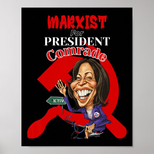 Für Präsident Kamala Harris Funny Presiden Poster (Vorne)