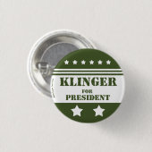 Für Präsident Klinger Button (Vorne & Hinten)