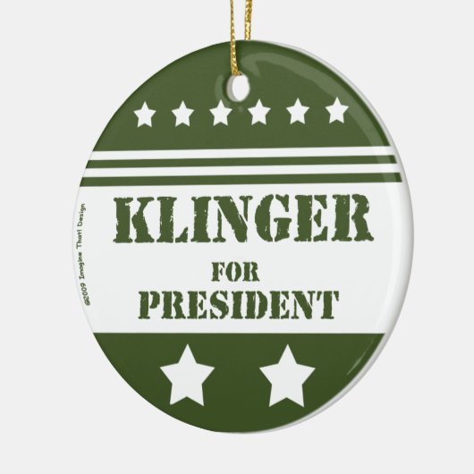 Für Präsident Klinger Keramikornament (Links)