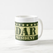 Für Präsident Radar Kaffeetasse (VorderseiteRechts)