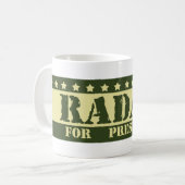Für Präsident Radar Kaffeetasse (Vorderseite Links)