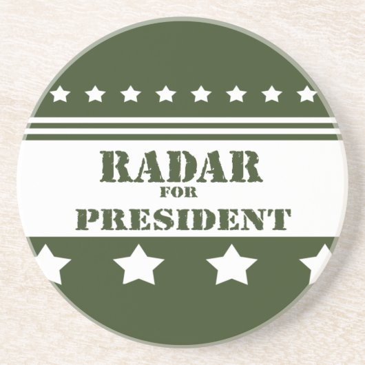 Für Präsident Radar Sandstein Untersetzer (Vorne)
