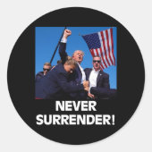 Für Präsident Trump3 Runder Aufkleber (Vorderseite)