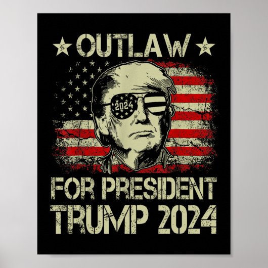 Für Präsident Trump 2024 Poster (Vorne)